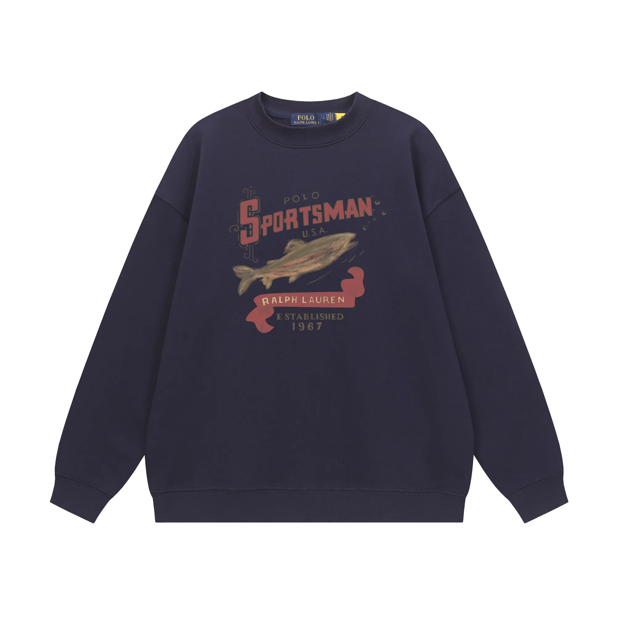 P200 Long-term stock] RalphLauren/Ralph Lauren 2025 autumn and winter new bear letter print 420g heavy large terry sweatshirt Ralph Lauren's age-reducing item, the coat fabric is made of 85% cotton ➕15% polyester, which not only retains the softness, comfort and breathability of cotton, but also adds the wear resistance and wrinkle resistance of polyester fiber, making the clothes more durable and easy to care for. Even in slightly cooler weather, you won't feel stuffy when wearing it. This kind of fabric has a natural crisp feel and is not easy to pill or deform. The bear on the chest is printed with English letters. It is full of color, full of three-dimensionality, and lifelike, adding a bit of liveliness and interest to the whole sweatshirt. There is no pressure to dress, regardless of age or gender. Complete accessories! Color: black, white, navy blue, light floral gray Size: M-L-XL-XXL